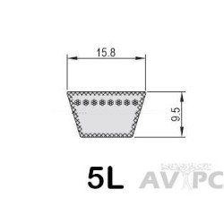 5L590 Courroie KEVLAR, Lg Ext 1499mm