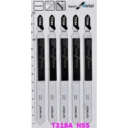 Lames de scie sauteuse pour le Métal, T318A