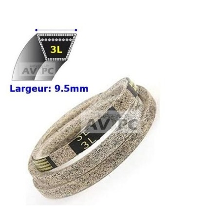 3L300 Courroie Renforcée Cablée Aramid Kevlar, Lg Ext 762mm