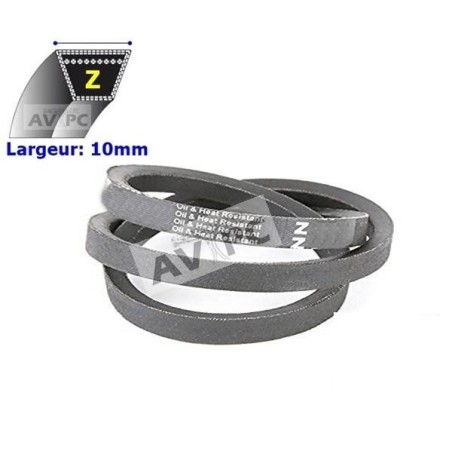 Courroie Z27, Trapézoïdale Lisse 10x686 Li