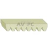 Courroie Striée POLY-V TB2, 295TB2-8