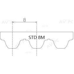 Courroie Dentée STD 856-S8M12