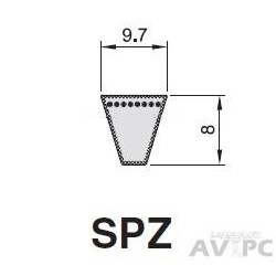 Courroie SPZ737, Trapézoïdale Lisse
